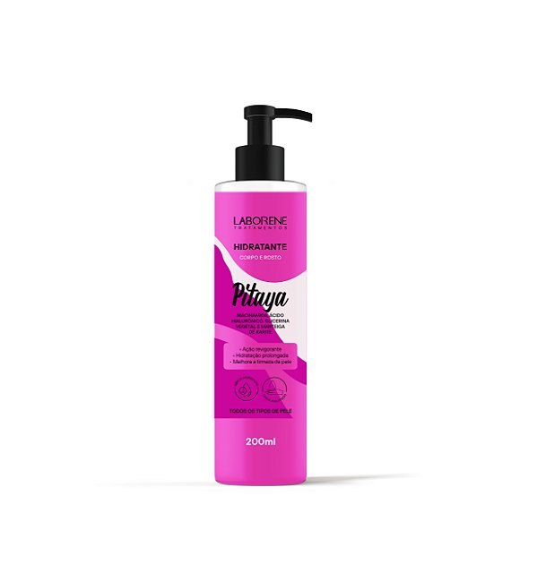 Hidratante Corpo e Rosto Pitaya 200ml Laborene.