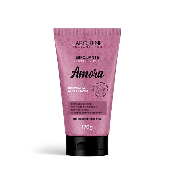 Esfoliante Corpo e Rosto Amora 170g Laborene.
