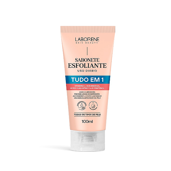 Sabonete Esfoliante Tudo em 1 Laborene 100 ml.