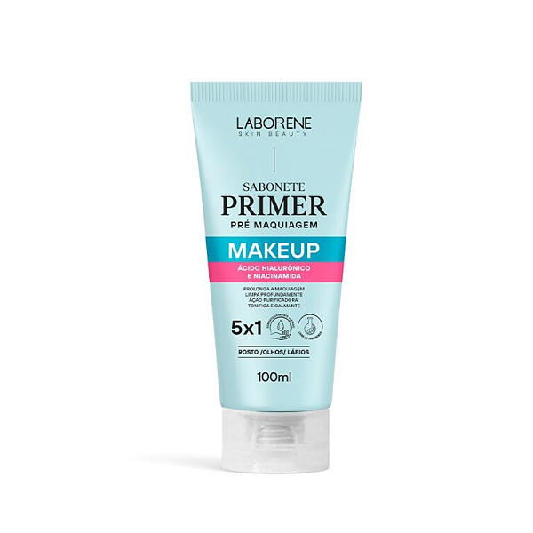 Sabonete Primer Pré Maquiagem Makeup 5x1 Laborene 100ml.