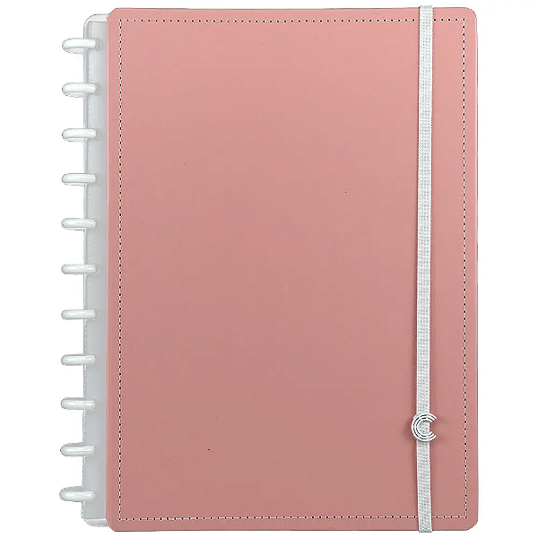 Caderno Inteligente Rose Pastel Grande 21x28cm
