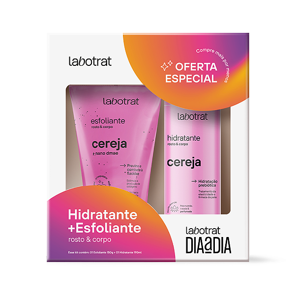 Kit Labotrat Dia a Dia Esfoliante 150g + Hidratante 190g - Cereja