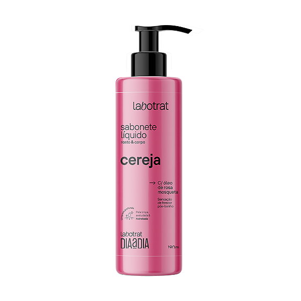Sabonete Liquido Corpo e Rosto Cereja Labotrat 190ml.