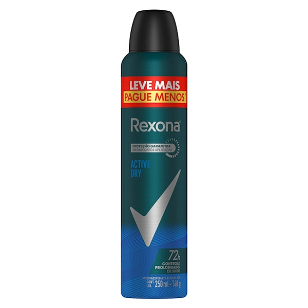 Desodorante  Antitranspirante Men Acitve Dry 72 hs 250ml - 148 g