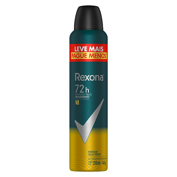 Desodorante  Antitranspirante Men V8 72 hs 250ml - 148g