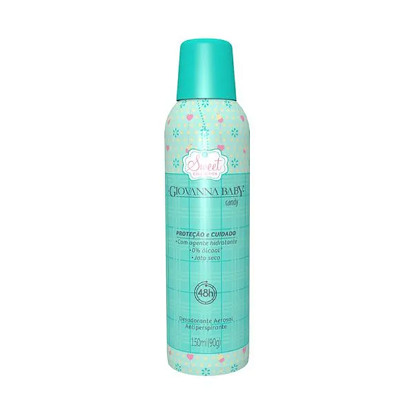 Desodorante Aerosol Giovanna Baby Candy 48h de Proteção 150ml