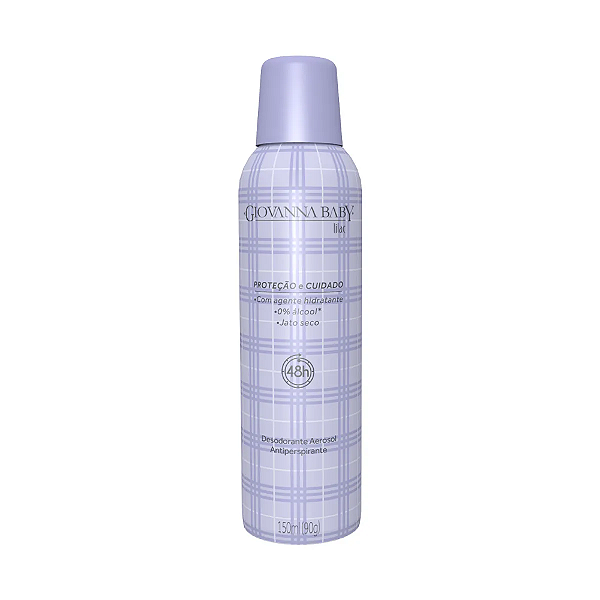 Desodorante Aerosol Giovanna Baby Lilac 48h de Proteção 150ml