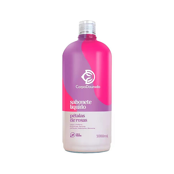 Sabonete Líquido Corporal Petalas de Rosas Corpo Dourado 1000ml