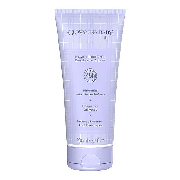 Loção Hidratante Lilac Giovanna Baby 200ml 48hs .