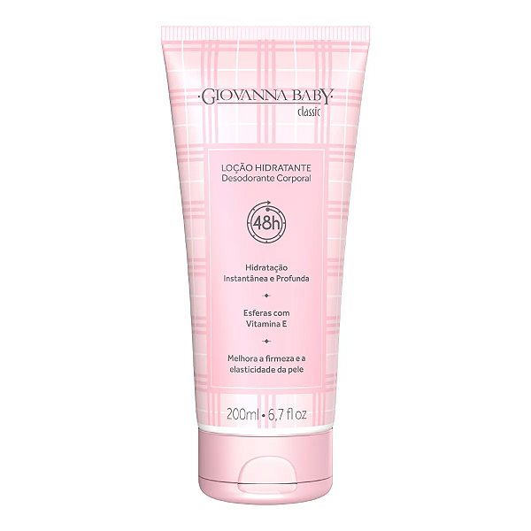 Loção Hidratante Classic Giovanna Baby 200ml 48hs .