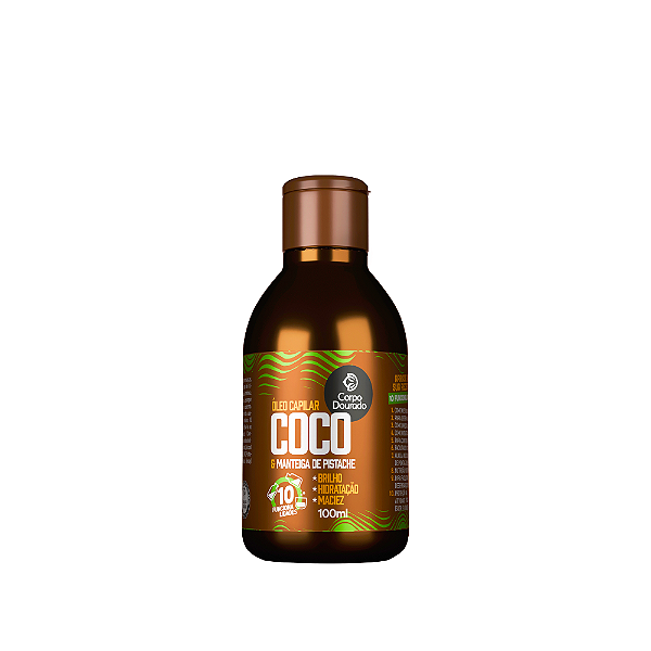 Oléo Capilar Corpo Dourado Côco e Manteiga De Pistache 100 ml.