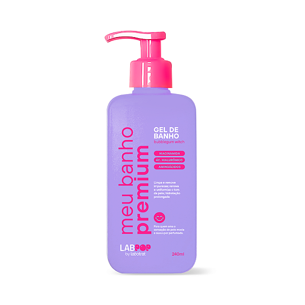 Gel De Banho Bubblegum Witch LabPop Labotrat 240ml.