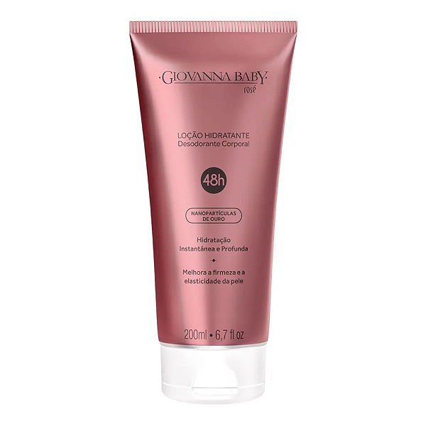 Loção Hidratante Desodorante Giovanna Baby Rosé 200ml 48hs
