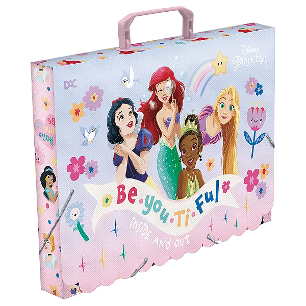 Pasta com Alça Maleta Infantil Princesas Disney - DAC
