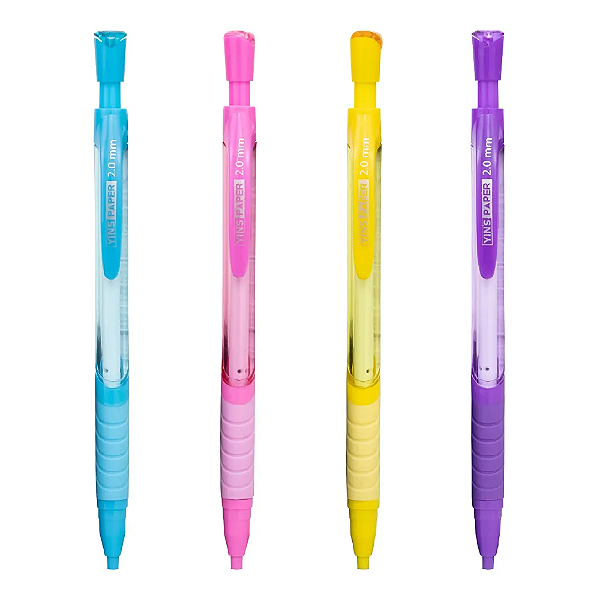 Lapiseira Easy 2.0 mm Com Apontador No Topo Sortidas Yins Paper