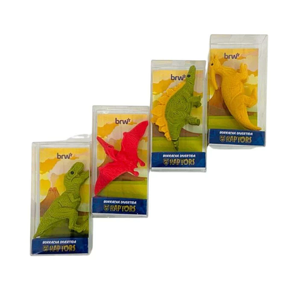 Borracha Divertida Dinossauros Raptors BRW - Sortidos