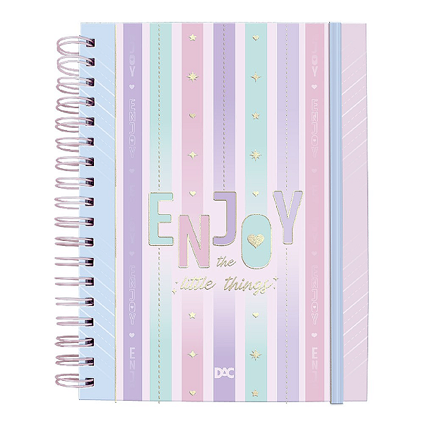 Caderno DAC Smart Colegial Enjoy com 80 Folhas Reposicionáveis 90g 10 Divisórias