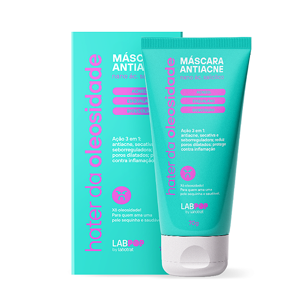 Máscara Facial Antiacne Hater Da Oleosidade LabPop Labotrat 70g