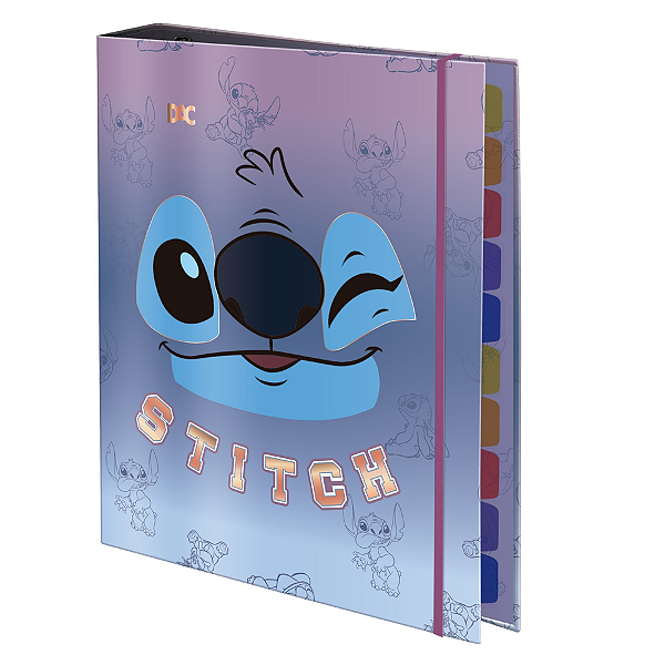Fichario Stitch Tamanho Colegial DAC