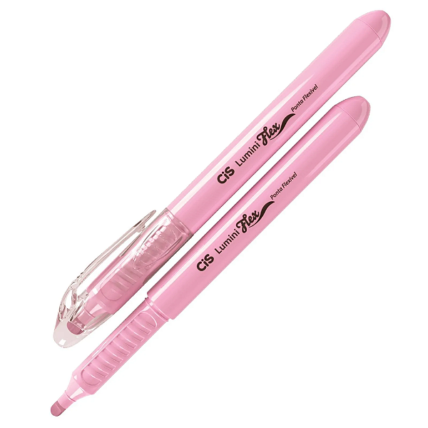 Marca Texto Lumini Flex Cis Rosa Pastel