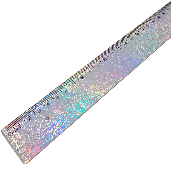 Regua 30 cm Maxcril New Line Holografica