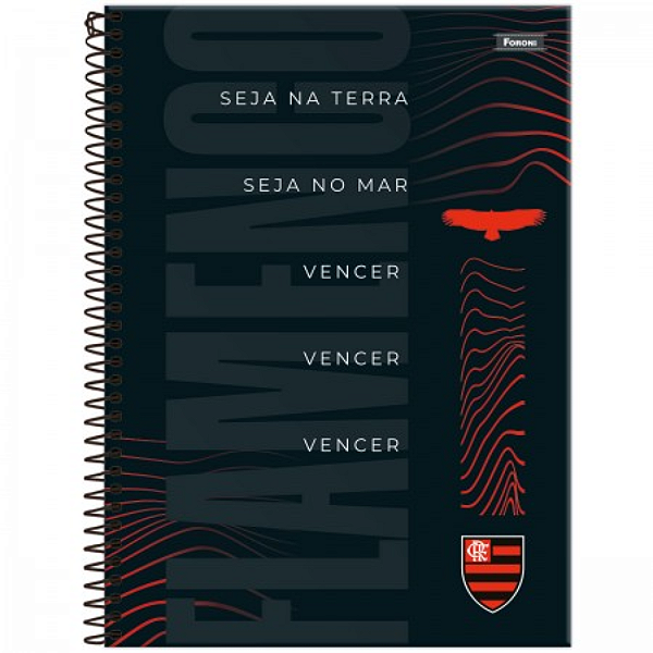 Caderno Universitário Flamengo 20 Matérias Foroni Capas Sortidas