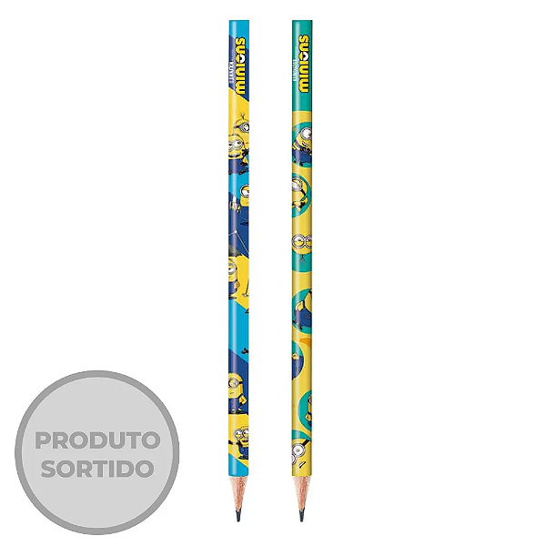 Lápis Grafite HB Minions Cores Sortidas  - Tris
