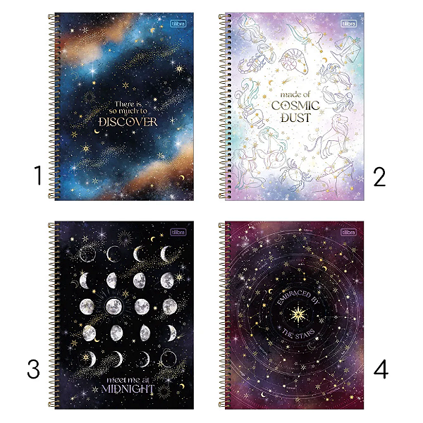 Caderno Universitário 20 Materias 320 Folhas Magic Tilibra Sortido