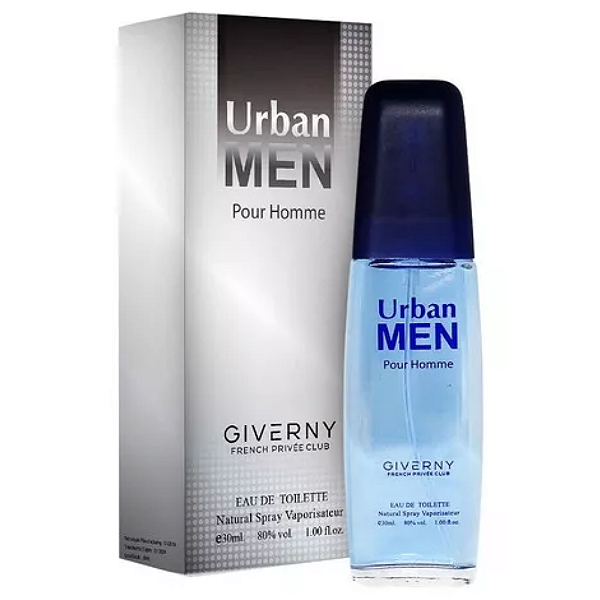 Água De Côlonia Giverny Urban Men Pour Homme 30ml