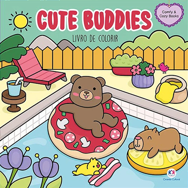Livro Para Colorir Cute Buddies - 48 Páginas 120g Ciranda Cultural