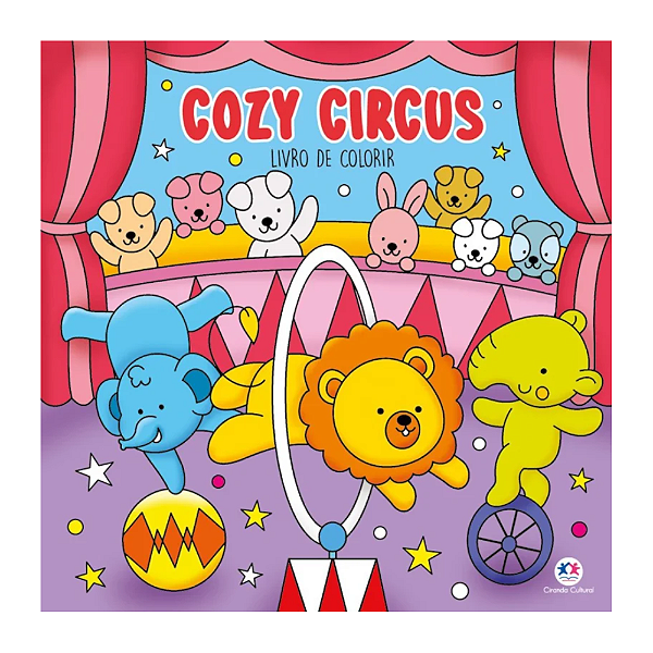 Livro Para Colorir Cozy Circus - 48 Páginas 120g Ciranda Cultural