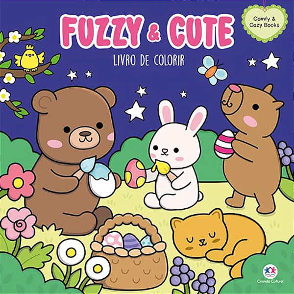 LIvro Para Colorir Fuzzy & Cute Ciranda Cultural 48 Folhas 120g Ciranda Cultural