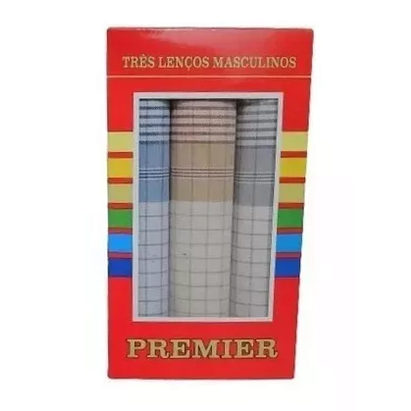 Lenços Presidente Premier 32x32cm Com 3 UND -  REF: 2504