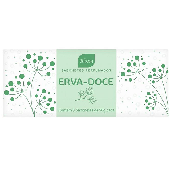 Sabonete Bloom Erva Doce 3 unidades 90g
