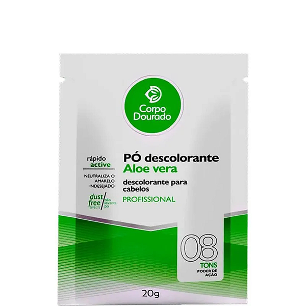 Pó Descolorante Corpo Dourado Aloe Vera 20g