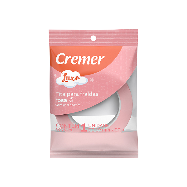 Fitas para Fraldas Cremer Luxo Rosa