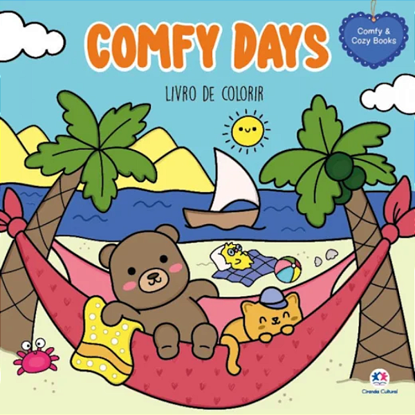 Livro Para Colorir Comfy Days - 48 Páginas 120g Ciranda Cultural