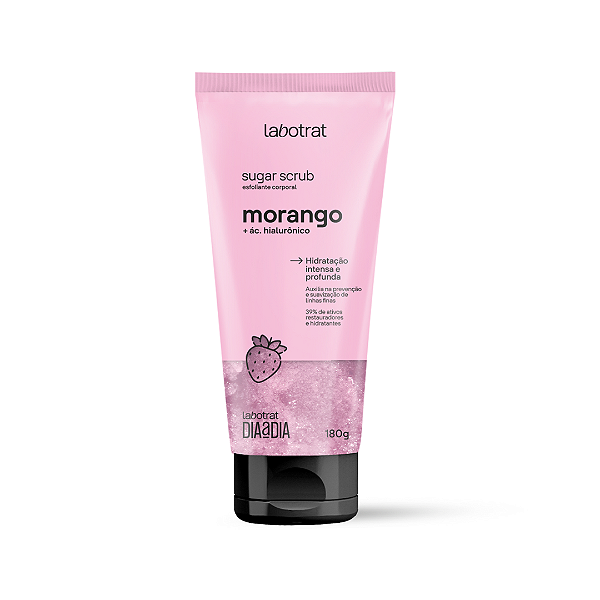 Esfoliante Corporal Sugar Scrub Morango 180g Labotrat