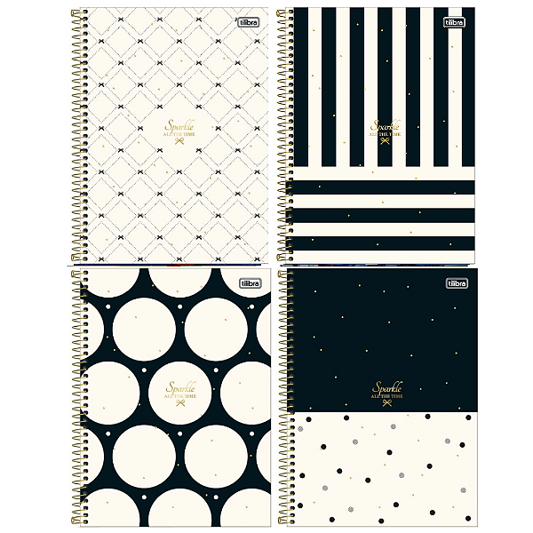 Caderno Espiral Capa Dura Universitário Connect 16 Matérias West Village 256 Folhas Tilibra Sortidos