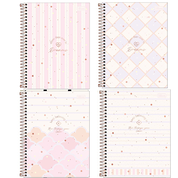 Caderno Espiral Capa Dura Universitário 16 Matérias Soho 256 Folhas Tilibra Sortidos