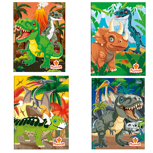 Caderno Brochura Capa Dura Universitário Raptor 80 Folhas Tilibra Sortidos