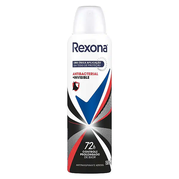Desodorante Aerosol Rexona Antibacterial Invisible 150ml