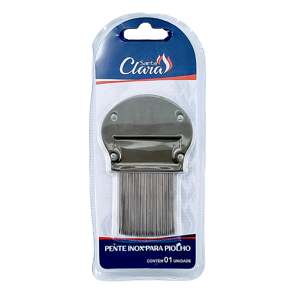 Pente Inox para Piolho Santa Clara