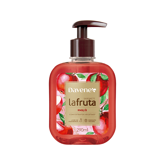 Sabonete Líquido La Fruta Davene Maçã 290ml