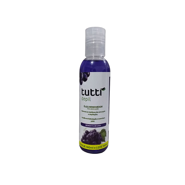 Óleo Removedor Pós-depilação Tutti Depil Semente de Uva 140ml