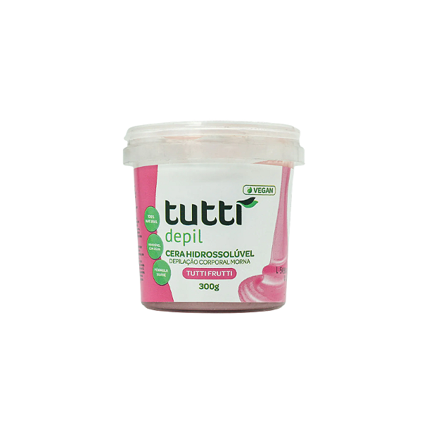 Cera Hidrossolúvel Morna Tutti Depil Tutti-Fruti 300g