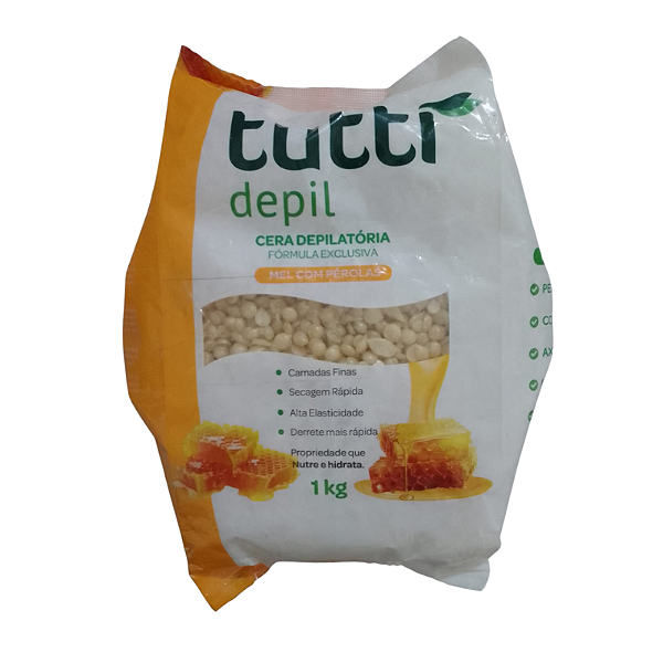 Cera depilatória Tutti Depil Mel com Pérolas 1kg