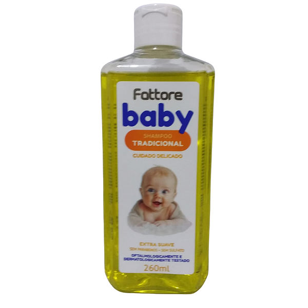 Shampoo Fattore Baby Tradicional Cuidado Delicado Extra Suave 260ml