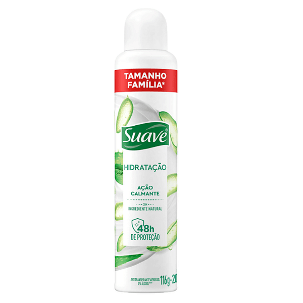 Desodorante Aerosol Suave Hidratação 48h Proteção 200ml
