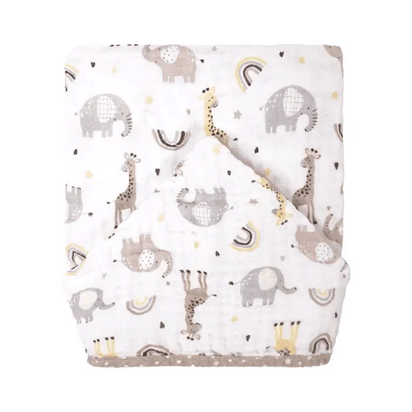 Toalha Soft com Capuz Bublim Baby Girafa Creme Incomfral Ref:76085-468